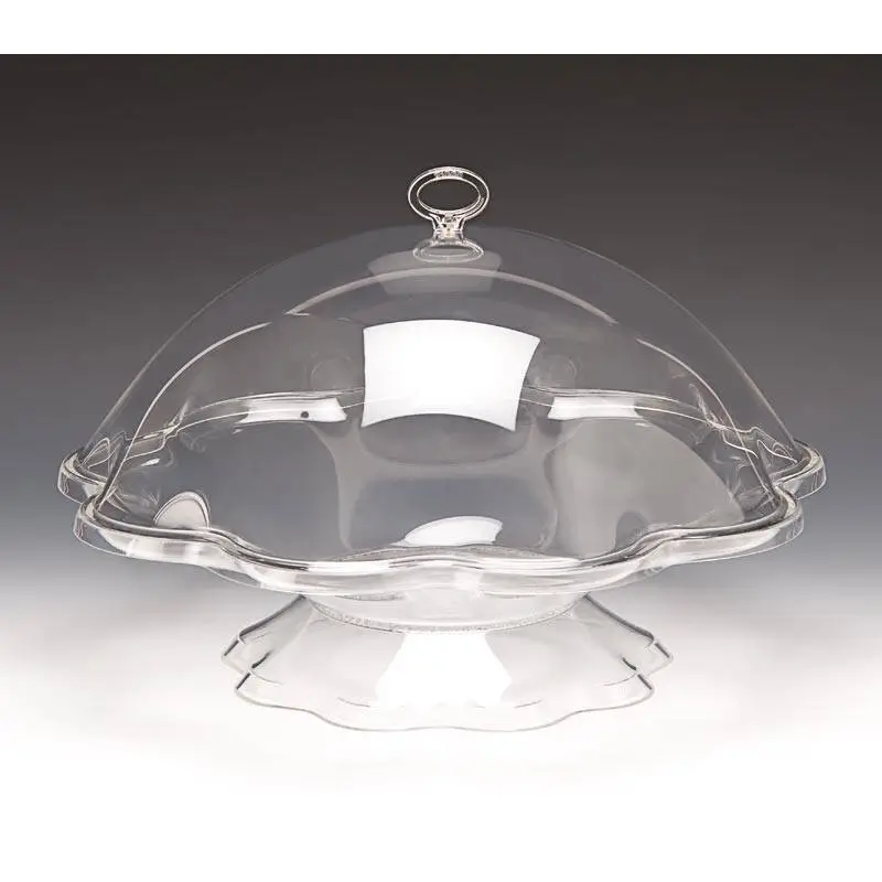 Zicco ZCP-563 Çiçek Formlu Meyvelik, Akrilik, Şeffaf, 39x26 cm - 1
