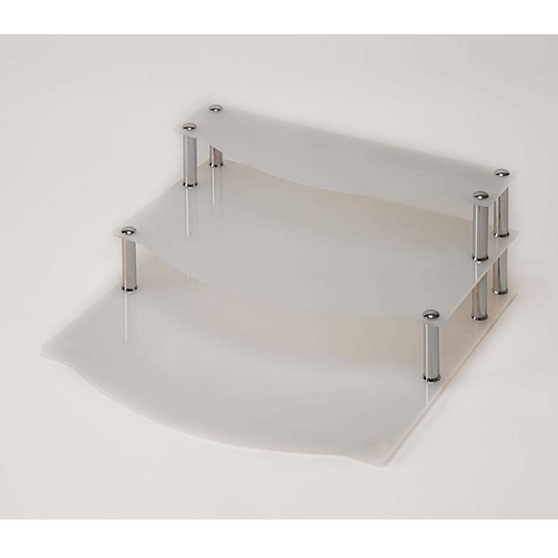 Zicco ZCP-570 Akrilik Basamaklı Stand, 3 Katlı, 59x60x22x10 cm - 1