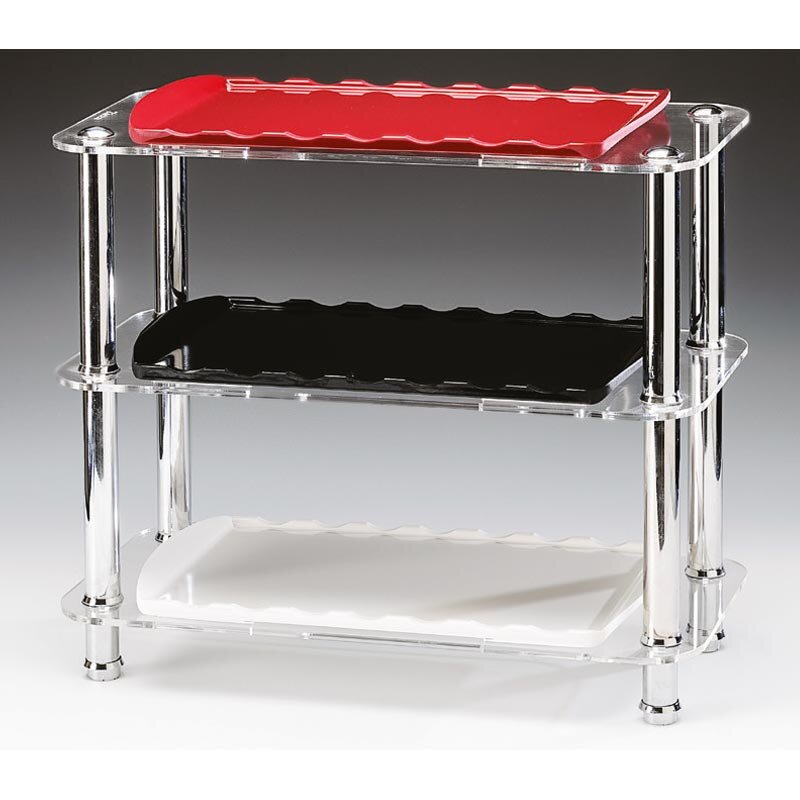 Zicco ZCP-572 Teşhir Standı, Melamin Tepsili, 3 Katlı, 22x43.5x38 cm - Zicco