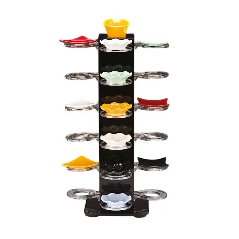 Zicco ZCP-580 Döner Teşhir Standı, 25'li, Siyah, 31x52 cm - 1