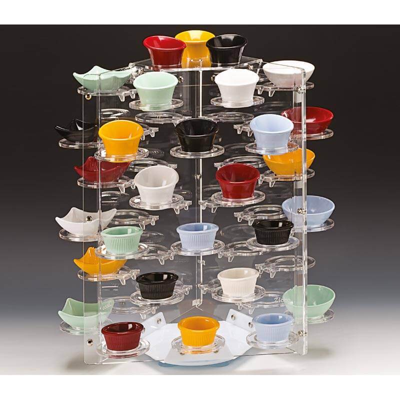Zicco ZCP-582 Döner Teşhir Sunum Standı, 48'li, 39x52 cm - 1
