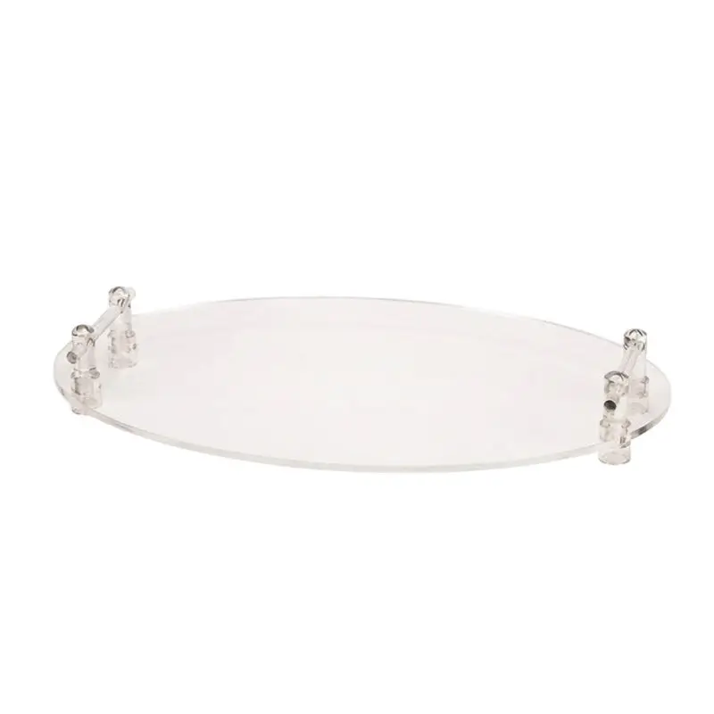 Zicco ZCP-583 Kulplu Teşhir Standı, Oval Form, Akrilik, 60x40 cm - 1