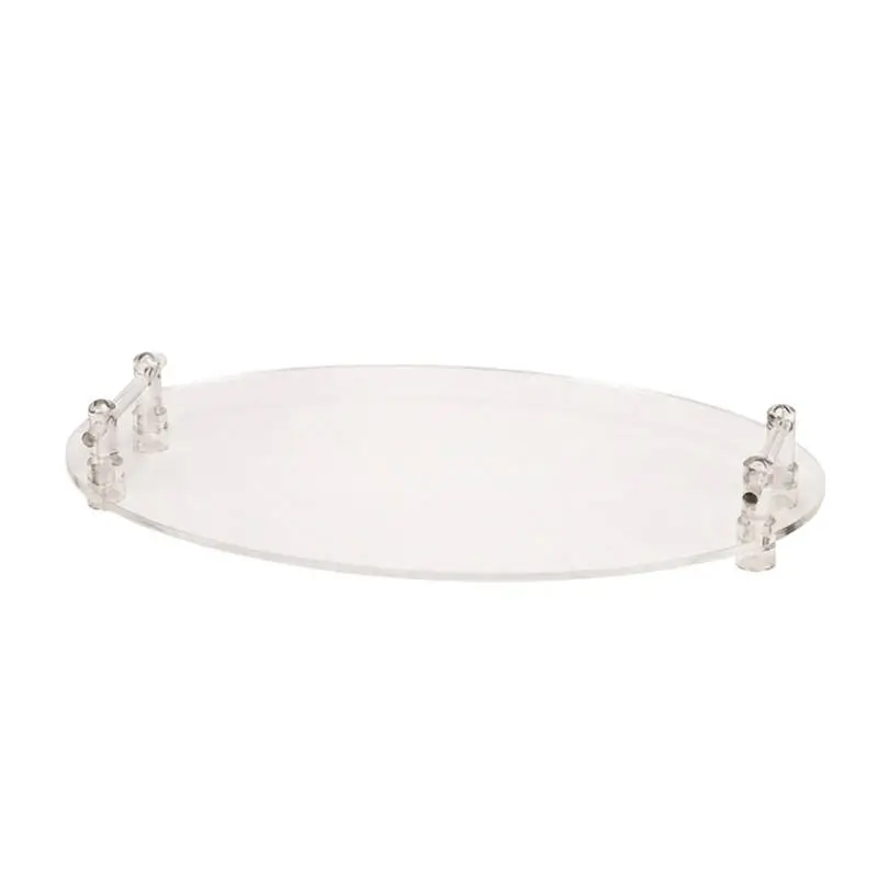 Zicco ZCP-583 Kulplu Teşhir Standı, Oval Form, Akrilik, 60x40 cm - 1