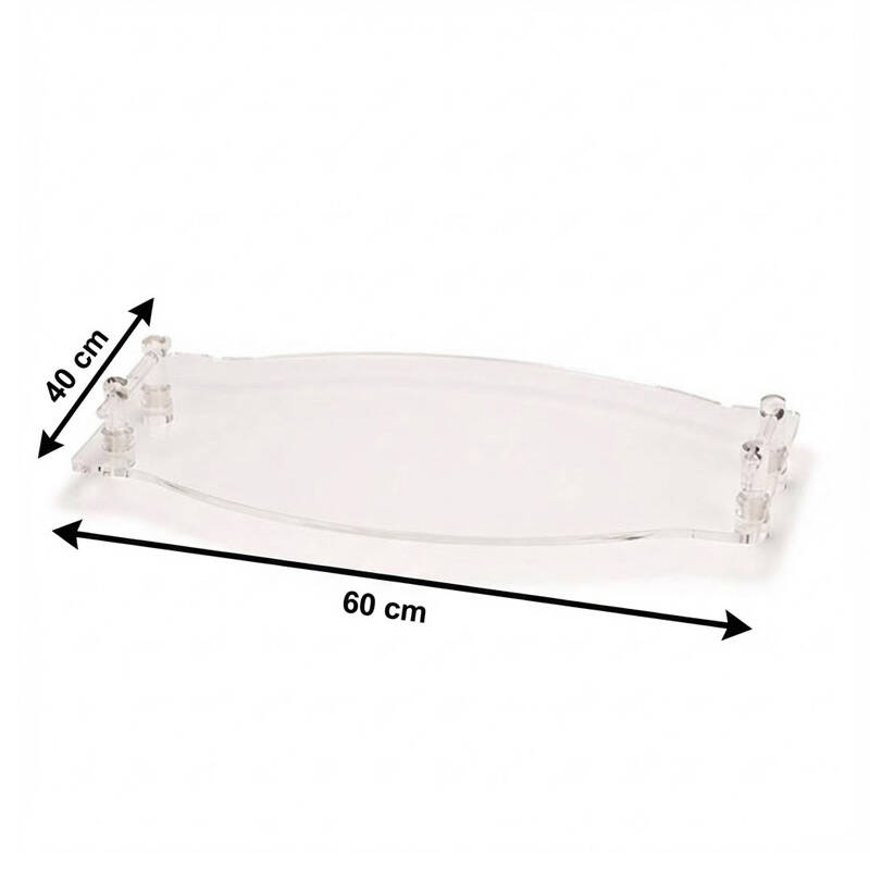 Zicco ZCP-586 Bombeli Teşhir Standı, Akrilik, Şeffaf, 60x40 cm - 2