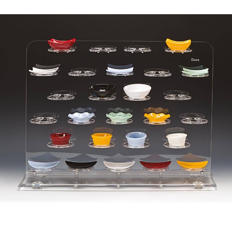 Zicco ZCP-593 Teşhir Standı, 27'li, Şeffaf, 66x16.5x48.5 cm - 1