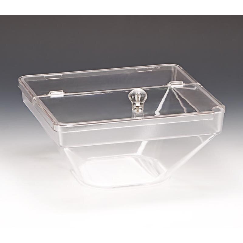 Zicco ZCP-611 Teşhir Kasesi, Kapaklı, Polikarbon, Şeffaf, 22x22x11 cm - Zicco