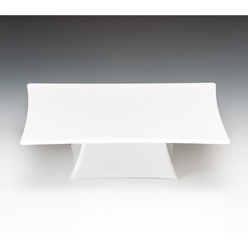 Zicco ZCP-626 Kare Teşhir Standı, Ayaklı, Polikarbon, Beyaz, 20x20x7 cm - Zicco