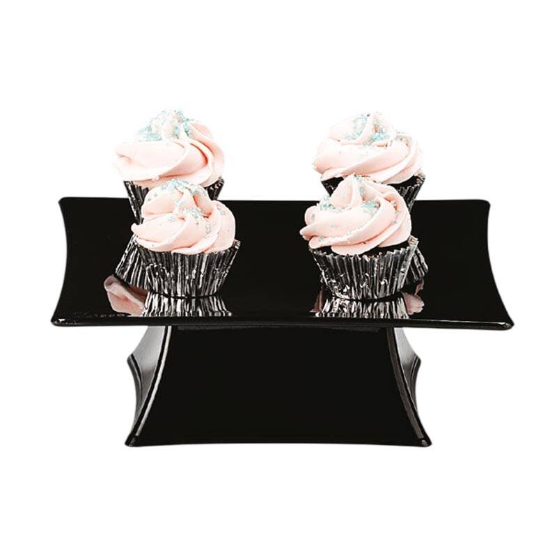 Zicco ZCP-626 Teşhir Standı, Ayaklı, Polikarbon, Siyah, 20x20x7 cm - 1