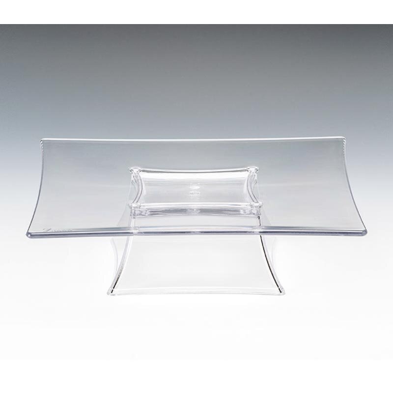 Zicco ZCP-627 Ayaklı Kare Teşhir Standı, Polikarbon, Şeffaf, 25x25x7 cm - Zicco