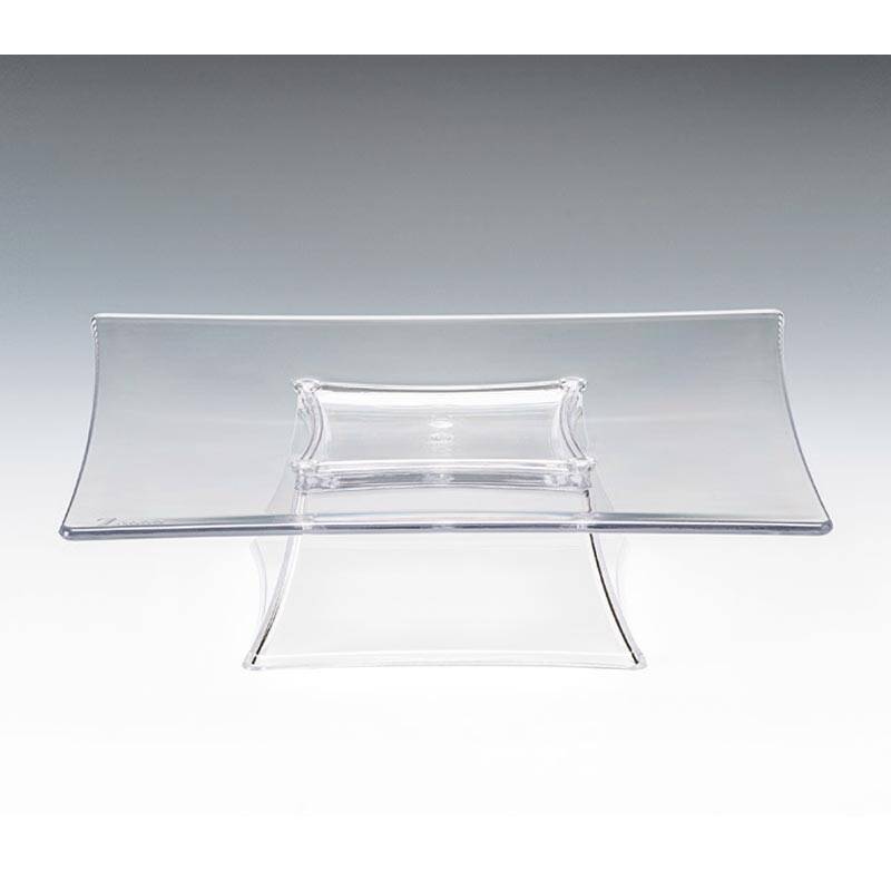 Zicco ZCP-627 Ayaklı Kare Teşhir Standı, Polikarbon, Şeffaf, 25x25x7 cm - 1
