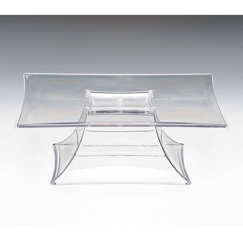 Zicco ZCP-628 Ayaklı Teşhir Standı, Polikarbon, Şeffaf, 30x30x10.5 cm - 1