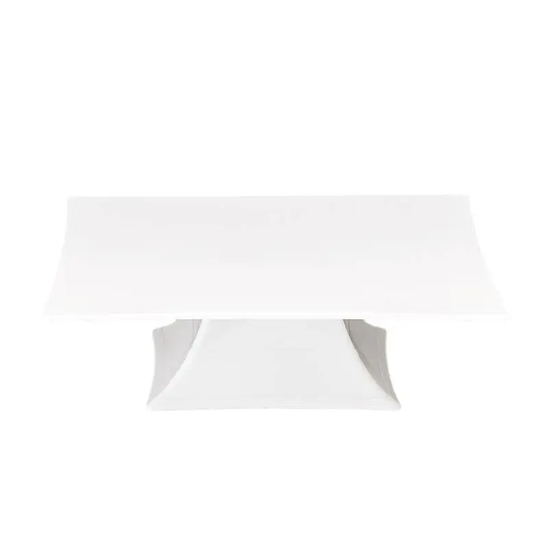 Zicco ZCP-629 Ayaklı Teşhir Standı, Polikarbon, Beyaz, 35x35x10.5 cm - 1