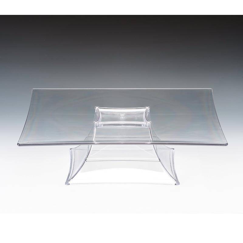 Zicco ZCP-629 Ayaklı Teşhir Standı, Polikarbon, Şeffaf, 35x35x10.5 cm - 1