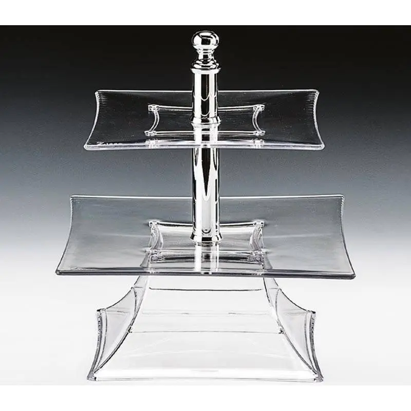 Zicco ZCP-630 Teşhir Sunum Standı, 2 Katlı, Polikarbon, Şeffaf, 24 cm - 1