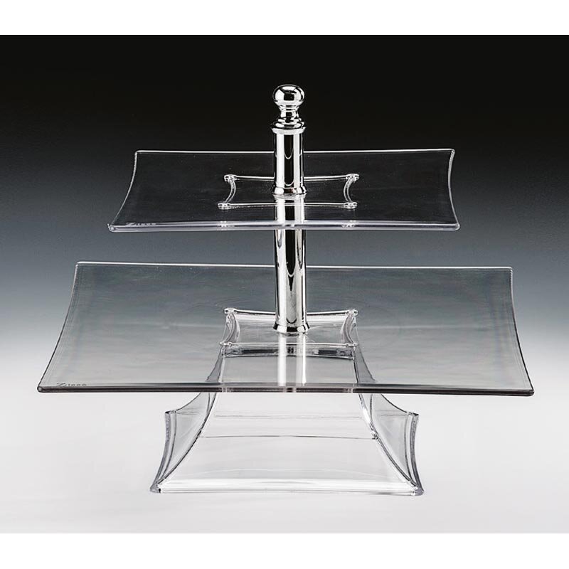 Zicco ZCP-631 Teşhir Standı, 2 Katlı, Polikarbon, Şeffaf, 25x35x29 cm - Zicco