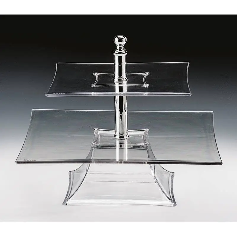 Zicco ZCP-631 Teşhir Standı, 2 Katlı, Polikarbon, Şeffaf, 25x35x29 cm - 1