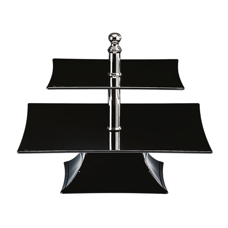 Zicco ZCP-631 Teşhir Standı, 2 Katlı, Polikarbon, Siyah, 25x35x29 cm - Zicco