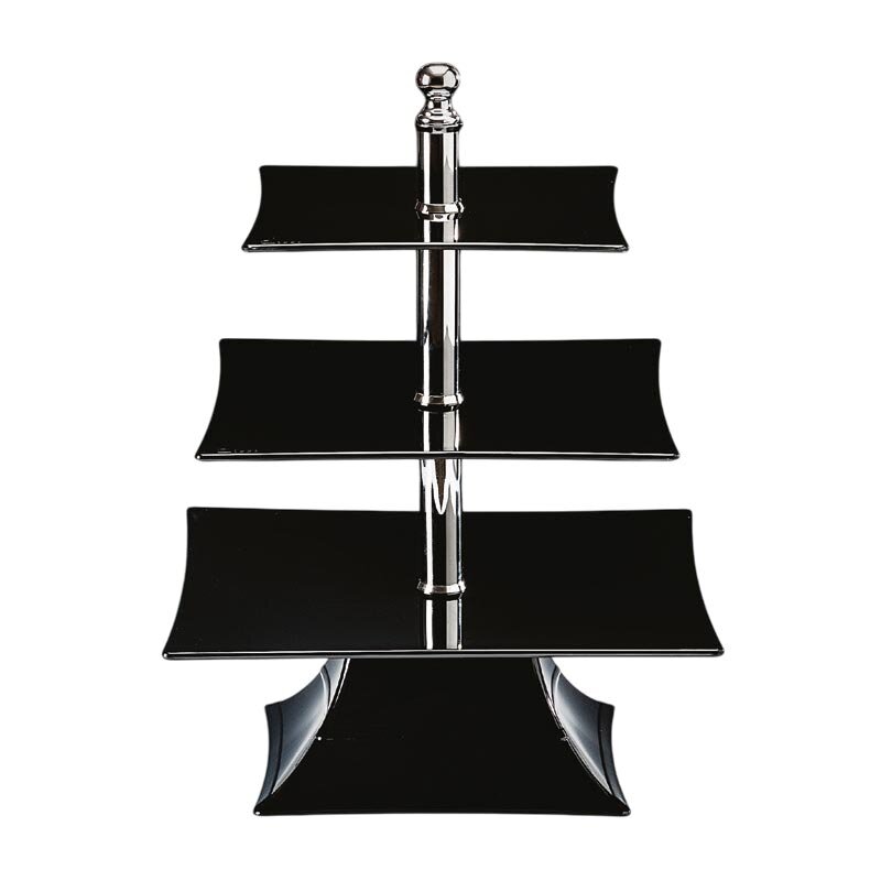 Zicco ZCP-632 Teşhir Standı, 3 Katlı, Polikarbon, Siyah, 39 cm - Zicco