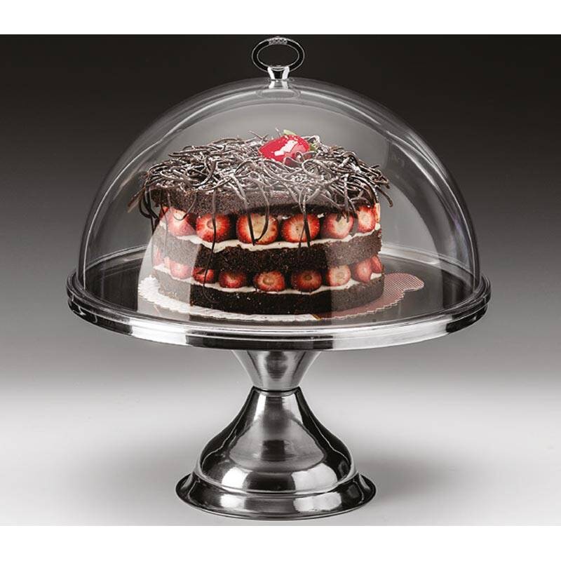 Zicco ZCP-639 Kapaklı Fanus, Polikarbon, Gümüş Renk, 33x36 cm - 1