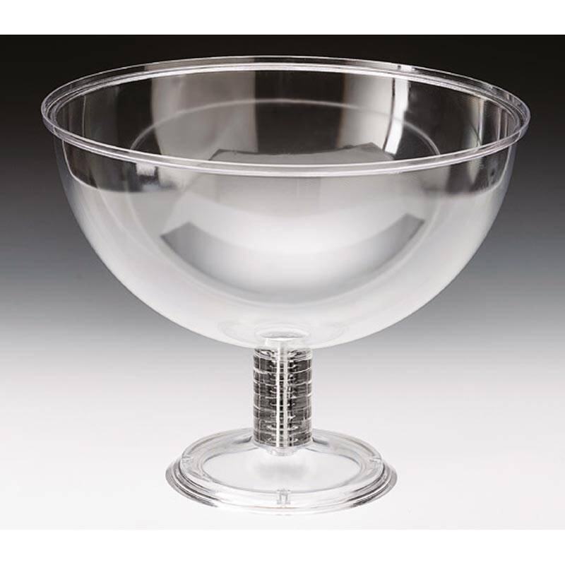 Zicco ZCP-653 Ayaklı Punch Bowl, Polikarbon, Şeffaf, 33 cm - 1