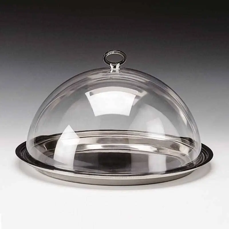 Zicco ZCP-655 Polikarbon Kapaklı Fanus, Çelik Altlı, Şeffaf, 35 cm - 1