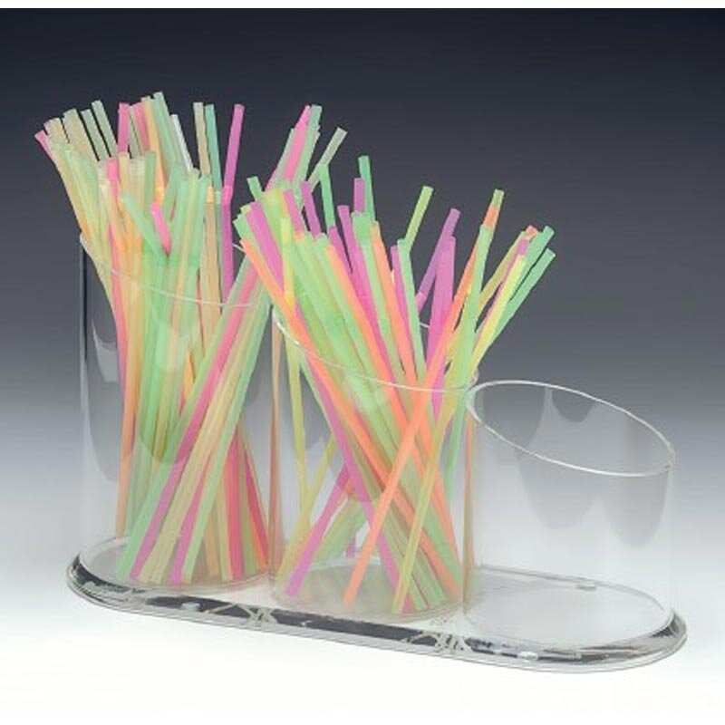 Zicco ZCP-676 Akrilik Pipetlik, 3 Gözlü, Şeffaf, 10x12x32 cm - Zicco