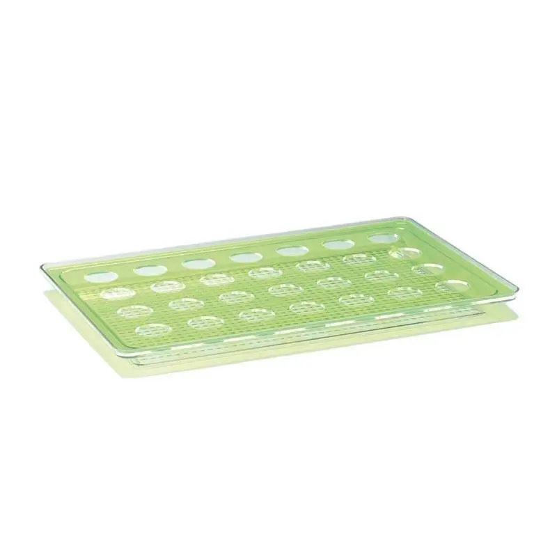 Zicco ZCP-678 Shot Servis Standı, Tepsili, Polikarbon, 28'li, Yeşil, 44x8 cm - 1