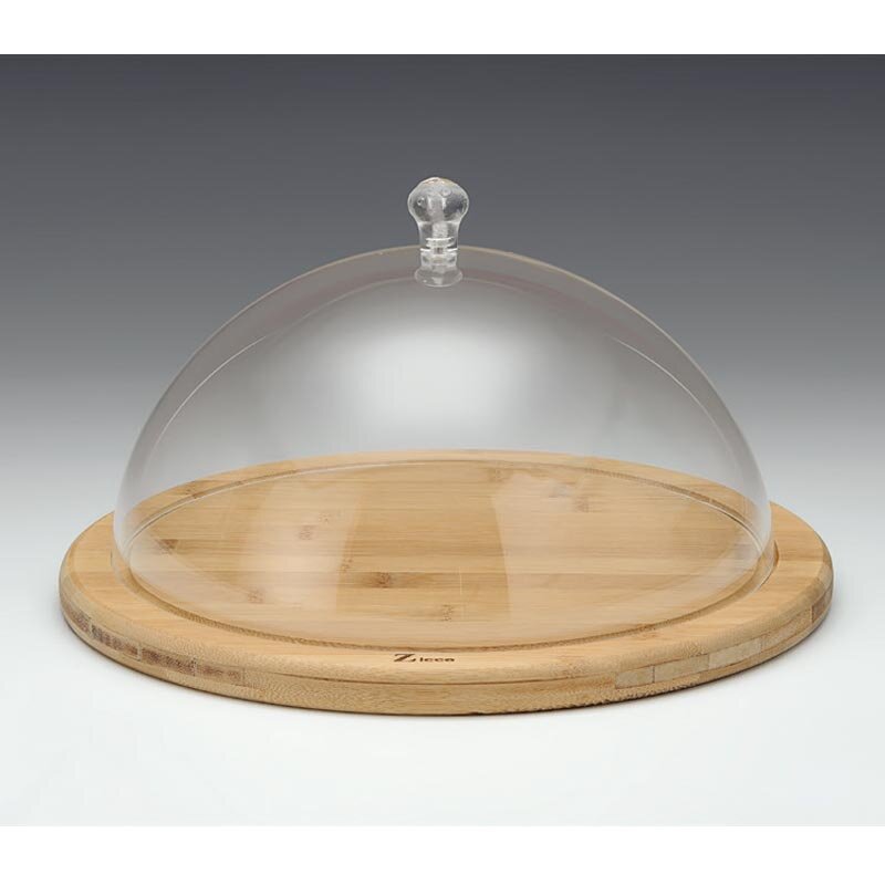 Zicco ZCP-688 Yarım Küre Fanus, Akrilik Kapaklı, Ahşap Tabanlı, 30 cm - Zicco