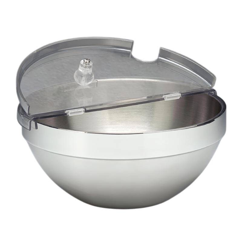 Zicco ZCP-692 Çelik Kase, Çift Cidarlı, Polikarbon Kapaklı, Gümüş Renk, 23x11 cm - 1