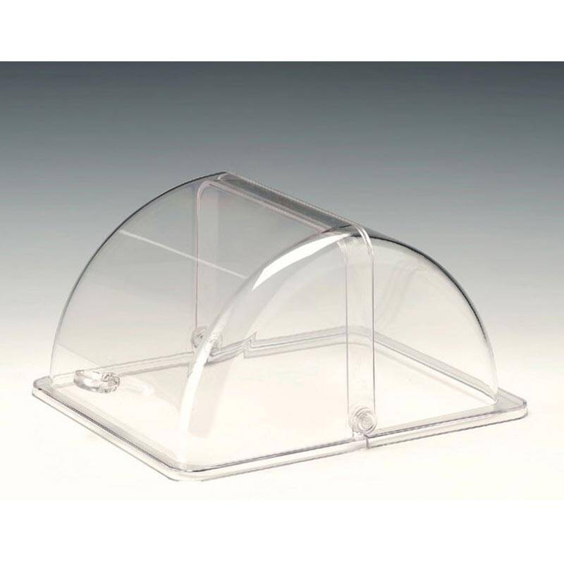 Zicco ZCP-708 Rolltop Kapak, Polikarbon, Şeffaf, GN 1/2, 27x33 cm - 1