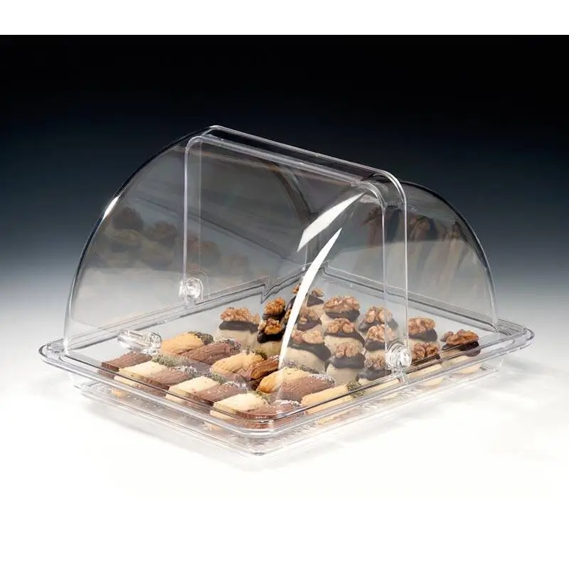Zicco ZCP-710 Muhafaza Kabı, Polikarbon, Şeffaf, GN 1/2, 28x34x21 cm - 1