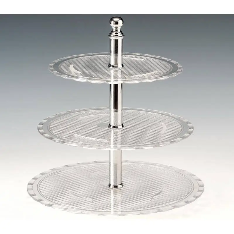 Zicco ZCP-713 Teşhir Standı, 3 Katlı, Polikarbon, Şeffaf, 31 cm - 1