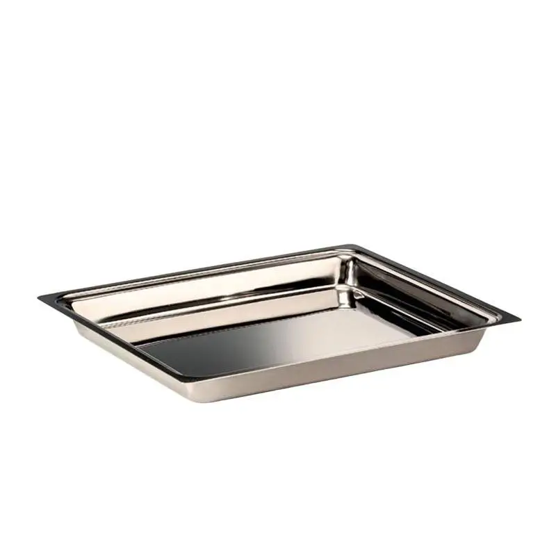 Zicco ZCP-716 Çelik Teşhir Tepsisi, GN 1/2, Dikdörtgen, 30x36 cm - 1