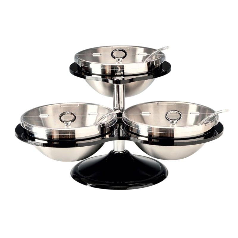 Zicco ZCP-717 Teşhir Standı, Çelik Kaseli, 3'lü Set, 54x50x30 cm - Zicco