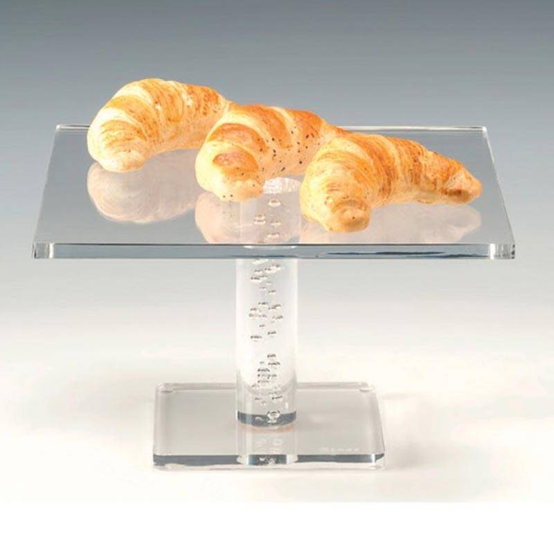 Zicco ZCP-722 Ayaklı Teşhir Standı, Akrilik, Şeffaf, 29x29x17 cm - 1