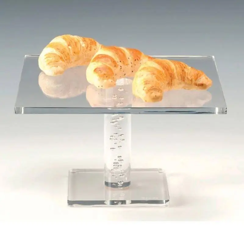 Zicco ZCP-722 Ayaklı Teşhir Standı, Akrilik, Şeffaf, 29x29x17 cm - 1