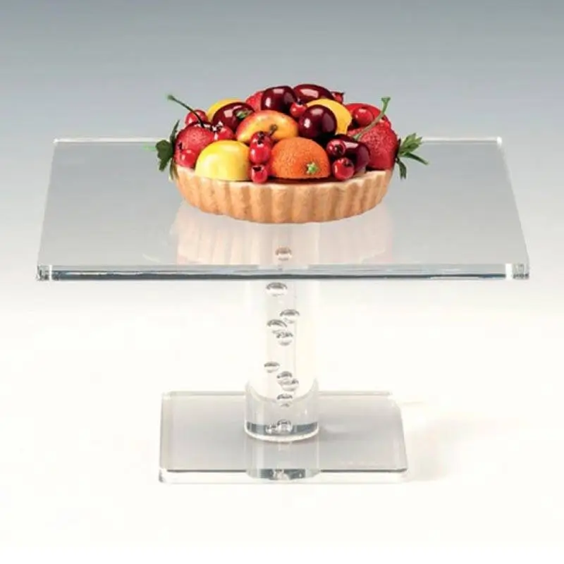 Zicco ZCP-723 Ayaklı Teşhir Standı, Akrilik, Şeffaf, 25x25x13.5 cm - 1