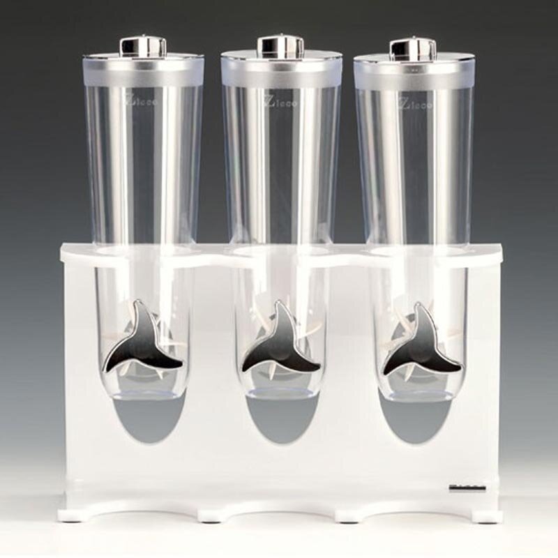 Zicco ZCP-724 Cornflakes Aleti, Standlı, 3 Hazneli, Beyaz, 40x17x44 cm - Zicco