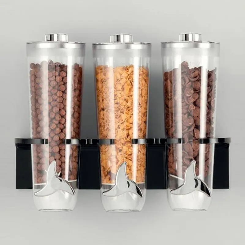 Zicco ZCP-725 Standlı Cornflakes Aleti, Duvara Monte, 3'lü, Siyah, 40x15x34 cm - 1