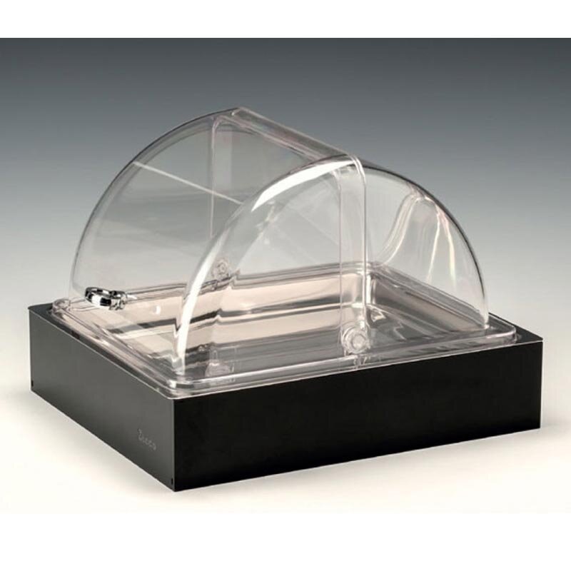 Zicco ZCP-726 Profesyonel Teşhir Standı, Soğutuculu, Rolltop Kapaklı, Siyah, GN 1/2, 30x36x25 cm - Zicco