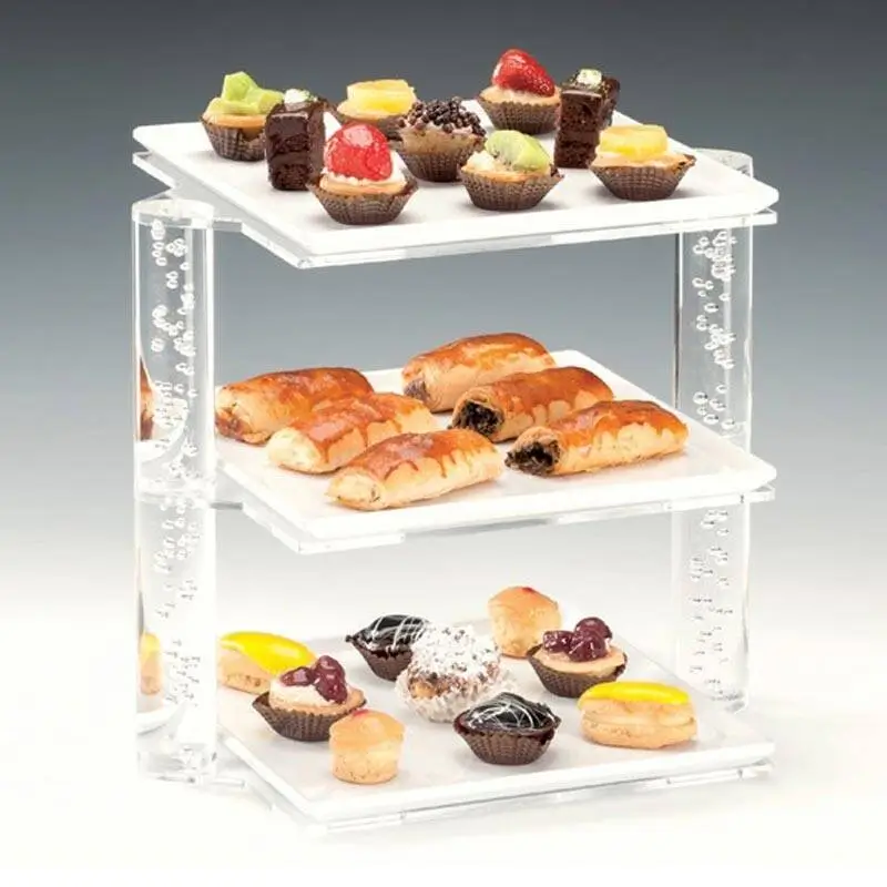 Zicco ZCP-731 Teşhir Standı, Melamin Tepsili, 3 Katlı, Beyaz, 25x34x29 cm - 1