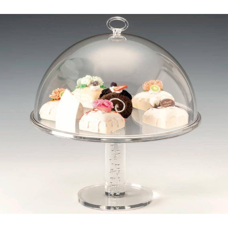 Zicco ZCP-733 Kapaklı Fanus, Polikarbon, Şeffaf, 32.5x32 cm - 1