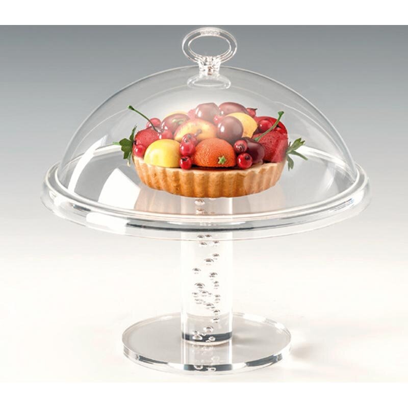 Zicco ZCP-734 Ayaklı Fanus, Akrilik Kapaklı, Şeffaf, 24x23 cm - Zicco