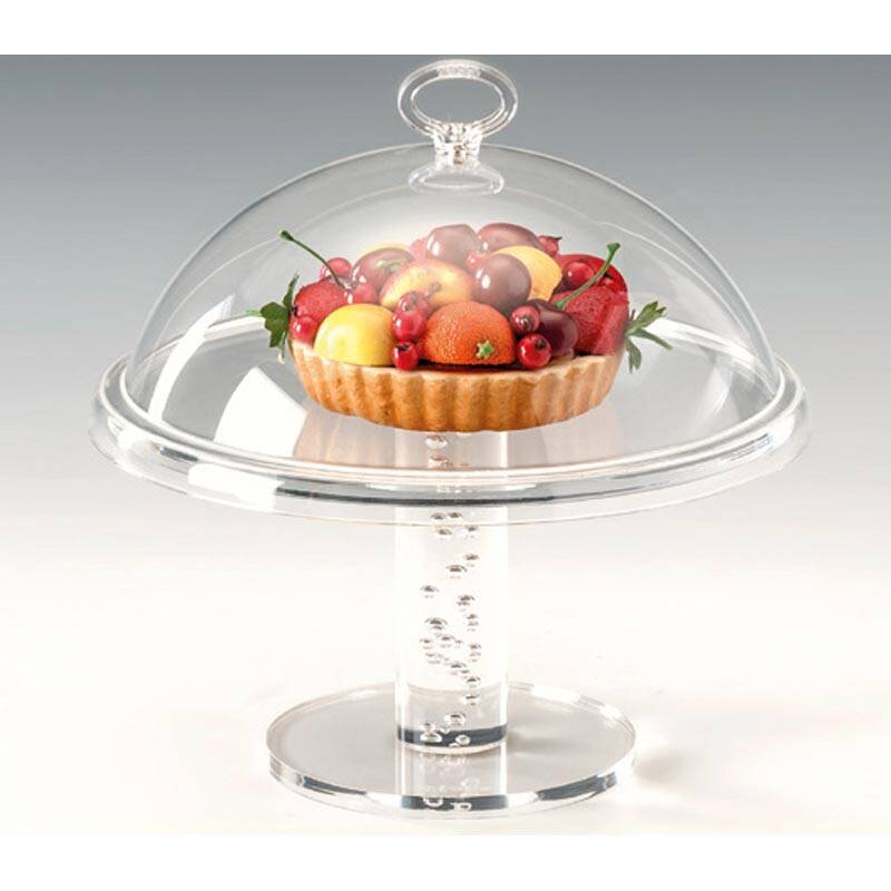 Zicco ZCP-734 Ayaklı Fanus, Akrilik Kapaklı, Şeffaf, 24x23 cm - 1