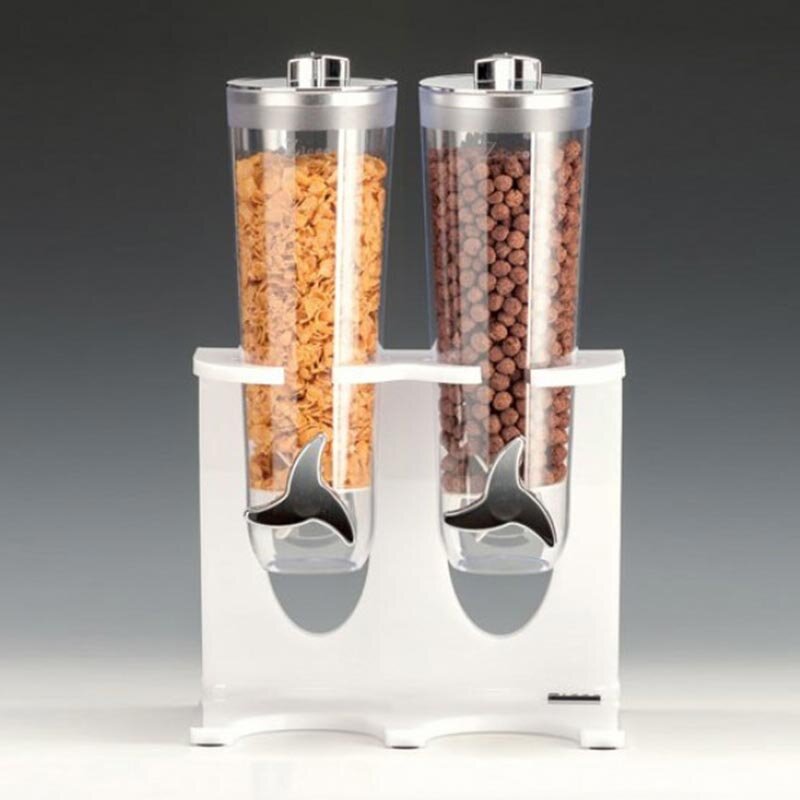 Zicco ZCP-738 Cornflakes Aleti, Standlı, 2'li Set, Beyaz, 28x17x44 cm - Zicco