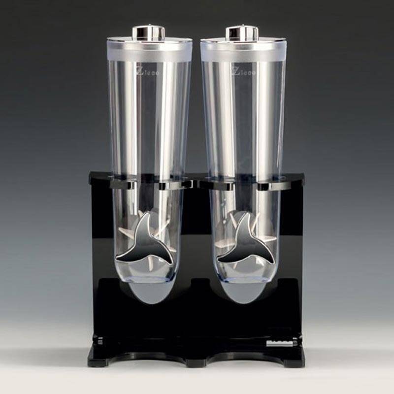 Zicco ZCP-738 Cornflakes Aleti, Standlı, 2'li Set, Siyah, 28x17x44 cm - 1