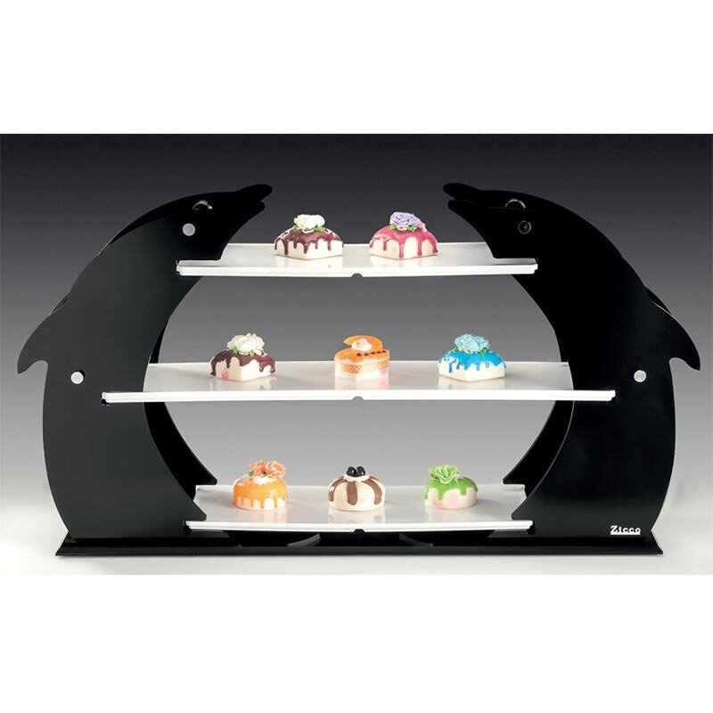 Zicco ZCP-740 Dolphin Model Teşhir Standı, Melamin Tepsili, 3 Katlı, 22x77x45 cm - Zicco