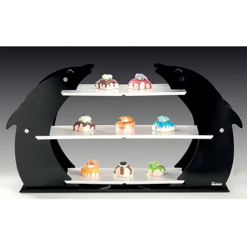 Zicco ZCP-740 Dolphin Model Teşhir Standı, Melamin Tepsili, 3 Katlı, 22x77x45 cm - 1