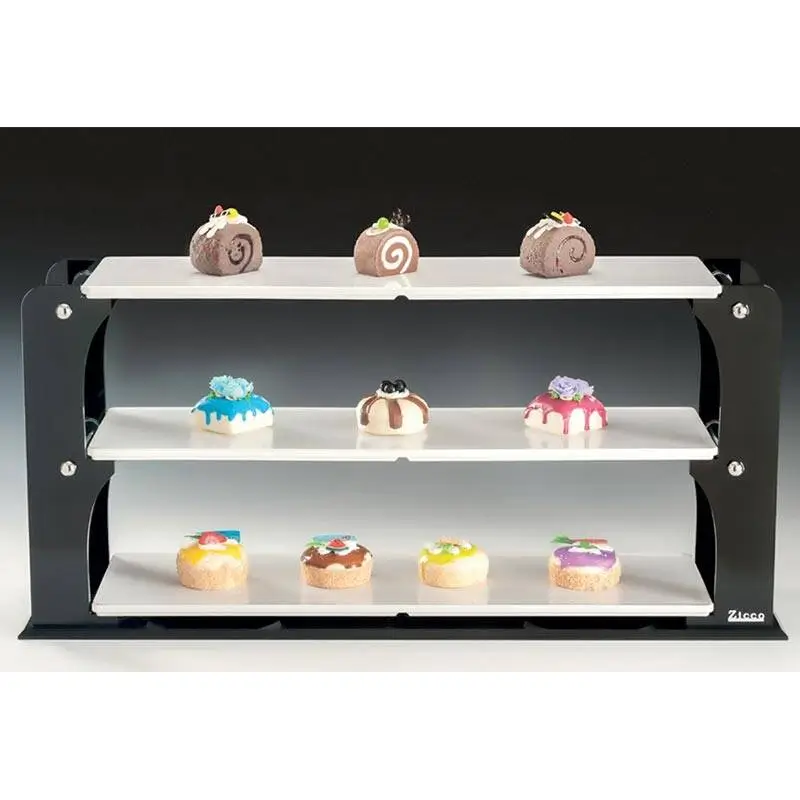Zicco ZCP-744 3 Katlı Teşhir Standı, Melamin Tepsili, 20x80x37 cm - 1