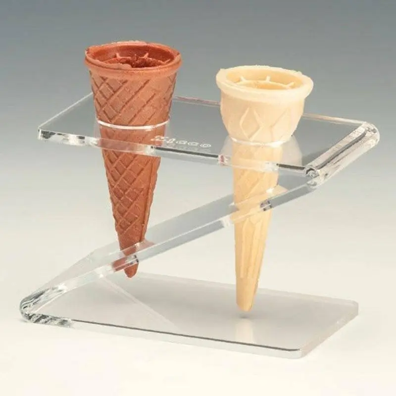 Zicco ZCP-745 Dondurma Servis Standı, Akrilik, Şeffaf, 8x14 cm - 1